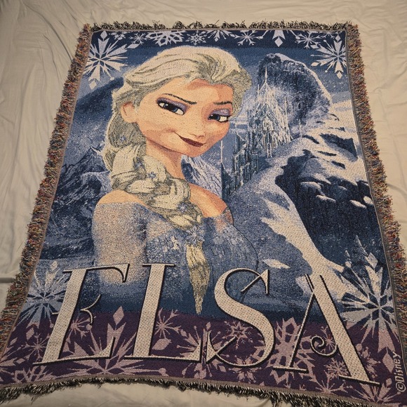 The Northwest Company Other - Disney Elsa Frozen Woven Throw Blanket 48 x 59 The Northwest Company Tapestry